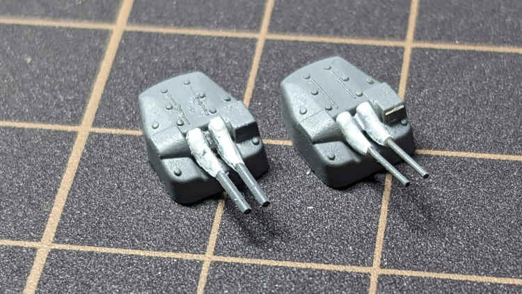 駆逐艦雪風の模型の主砲